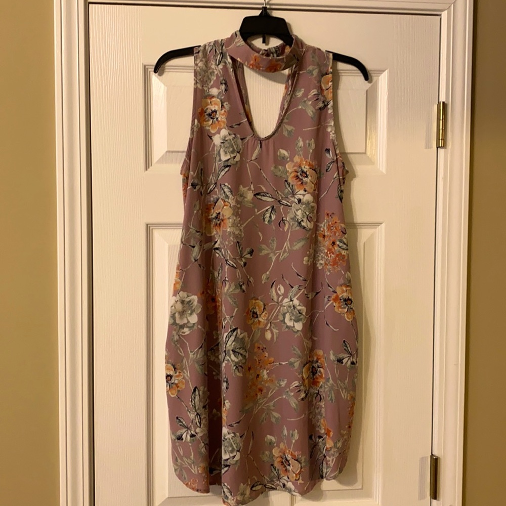 Purple Floral Dress